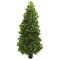 Nearly Natural 5' Artificial Bay Leaf Cone Outdoor Topiary Tree